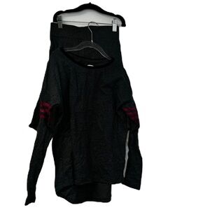 Lil legs old navy gray girls outfit long sleeve ribbed skirt sz 7/8 cozy fun